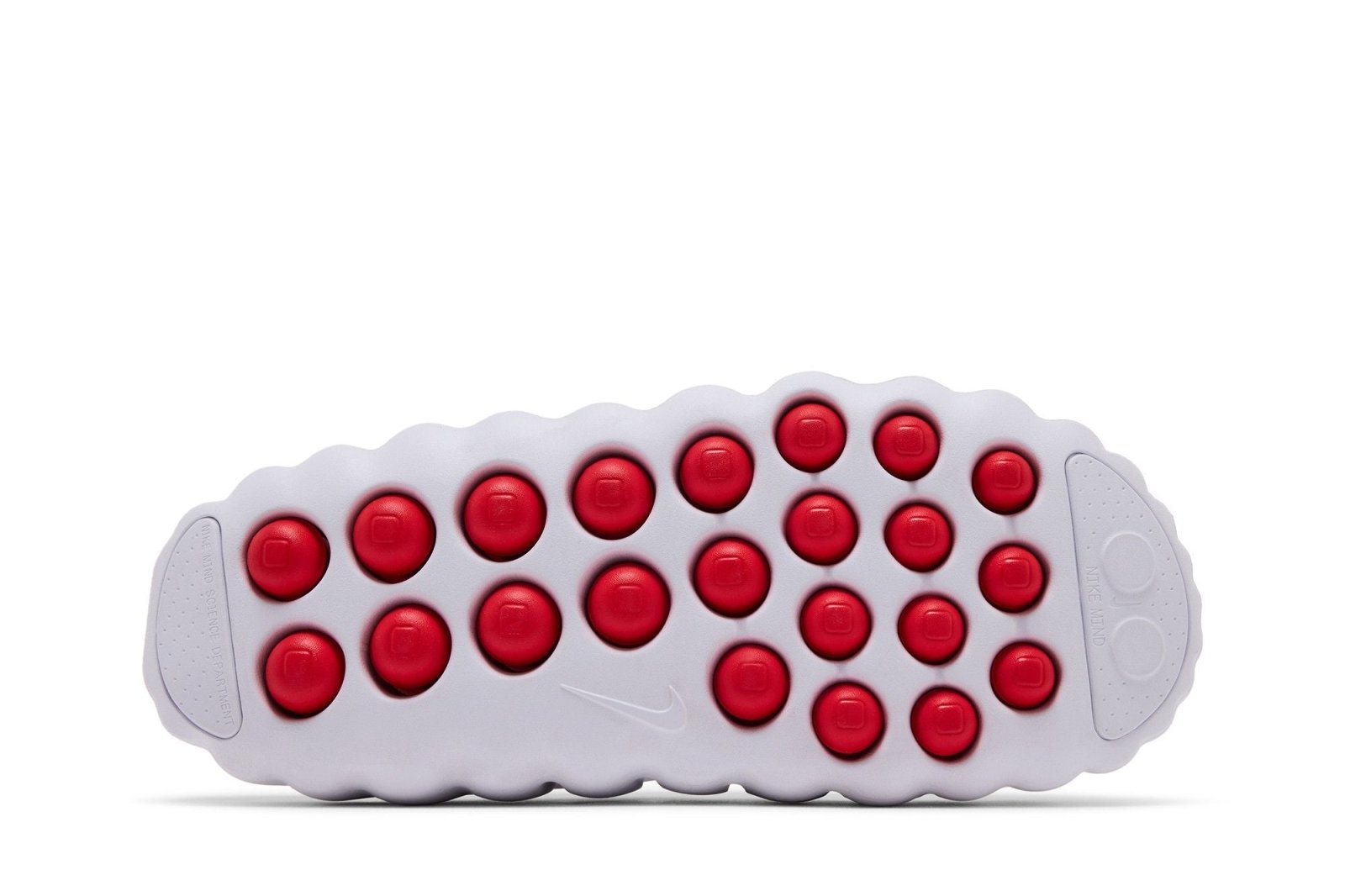 Chinelo Slide Nike Mind 001 White Speed Red Branco
