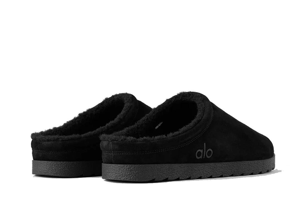 Slipper Alo Yoga Recovery Black Preto
