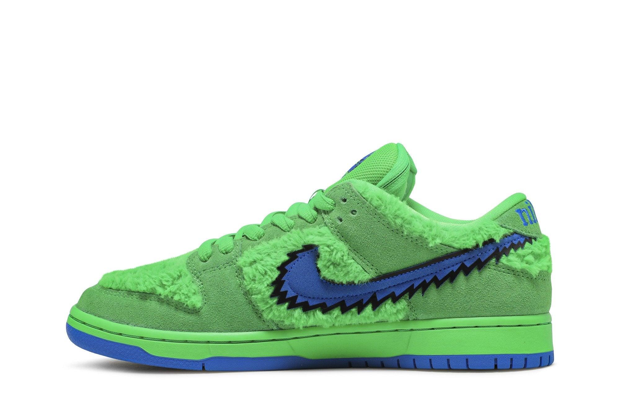 Tênis Nike SB Dunk Low Grateful Dead Green Bear Verde