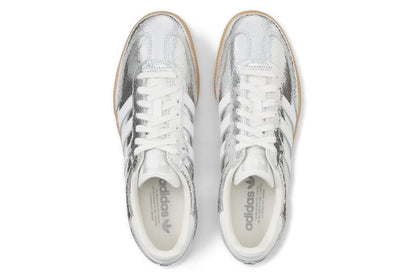 Adidas Samba OG Silver Metallic Cracked Leather Prateado