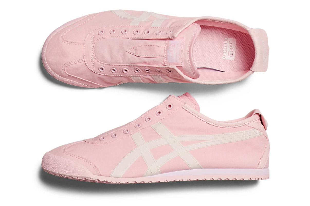 Tênis Onitsuka Tiger Mexico 66 Slip-On Pink Cream Rosa