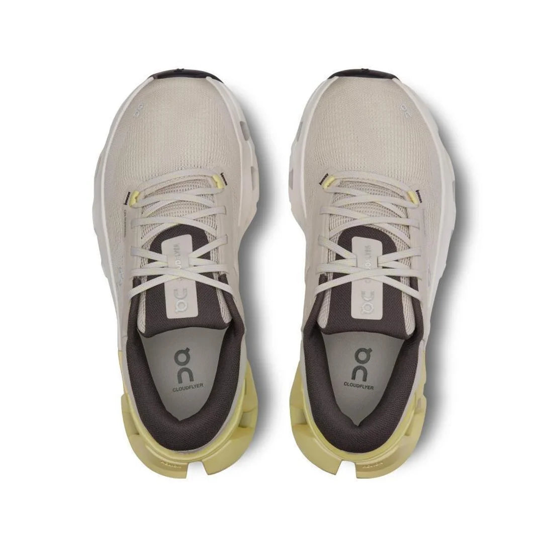 Tênis On Running Cloudflyer 5 Bege Amarelo