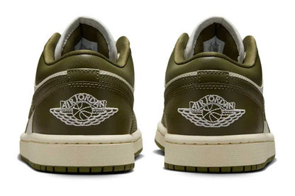 Tênis Nike Air Jordan 1 Low Medium Olive Verde