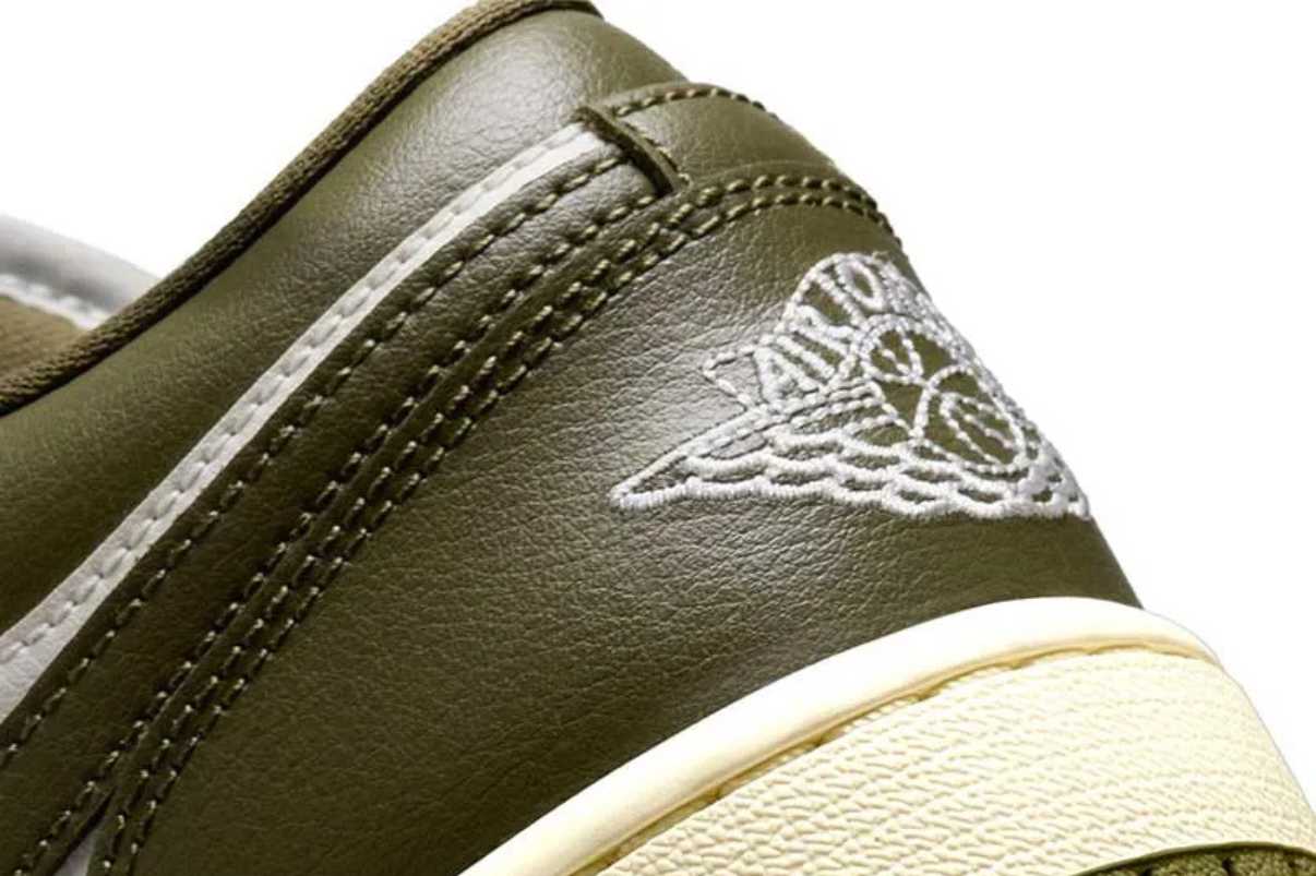 Tênis Nike Air Jordan 1 Low Medium Olive Verde