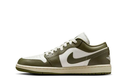 Tênis Nike Air Jordan 1 Low Medium Olive Verde