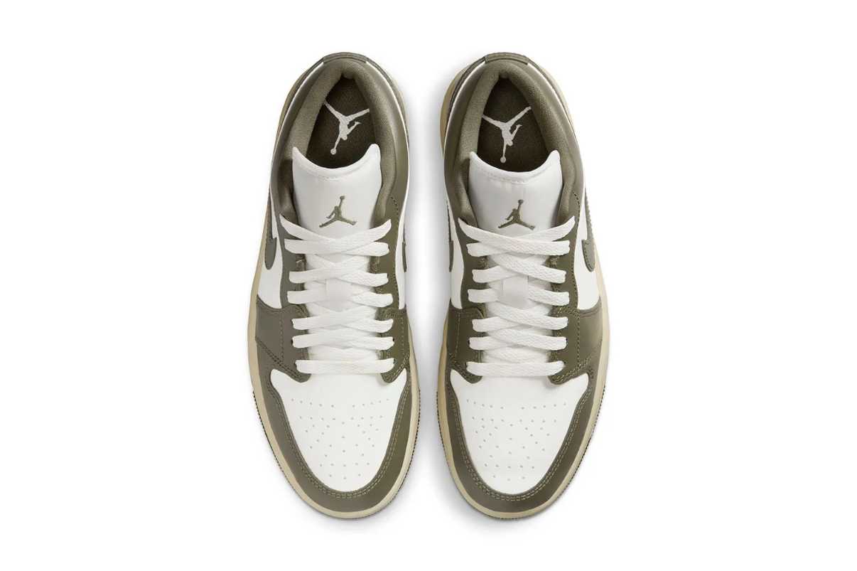 Tênis Nike Air Jordan 1 Low Medium Olive Verde
