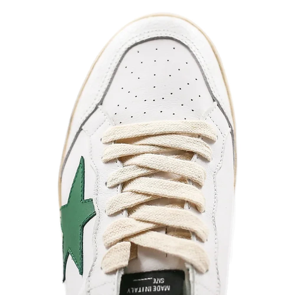 Tênis Golden Goose Ball Star com Estrela de Couro Verde