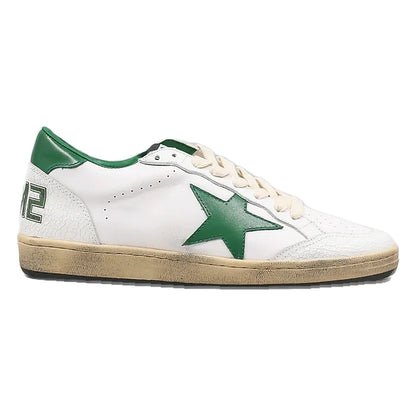 Tênis Golden Goose Ball Star com Estrela de Couro Verde
