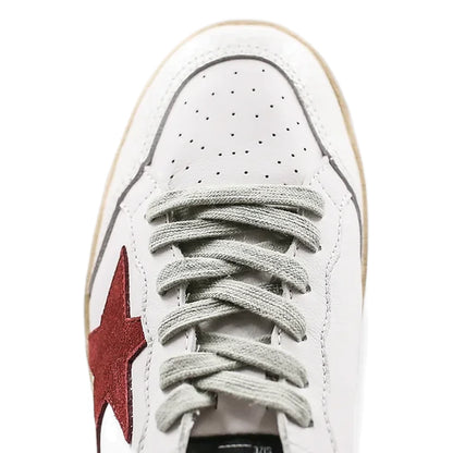 Tênis Golden Goose Ball Star White Yellow Vermelho