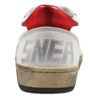 Tênis Golden Goose Ball Star Vermelho White Glitter