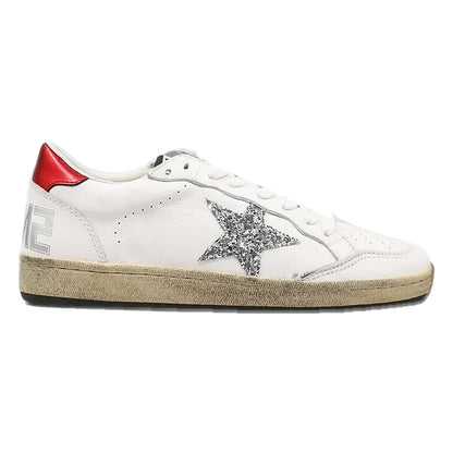 Tênis Golden Goose Ball Star Vermelho White Glitter