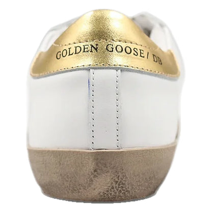 Tênis Golden Goose Super-Star White Gold Dourado