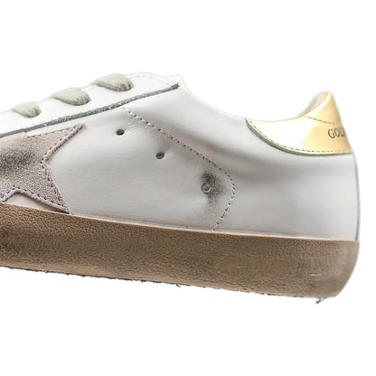 Tênis Golden Goose Super-Star White Gold Dourado