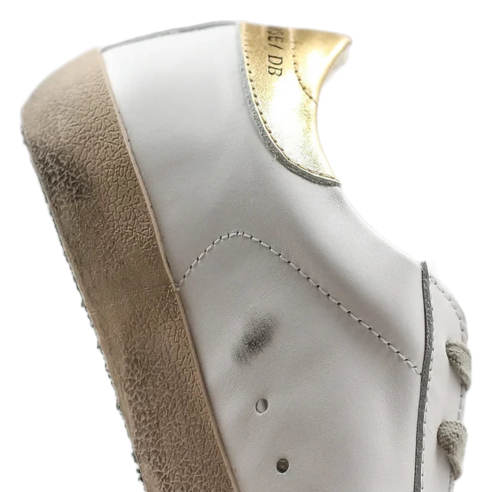 Tênis Golden Goose Super-Star White Gold Dourado