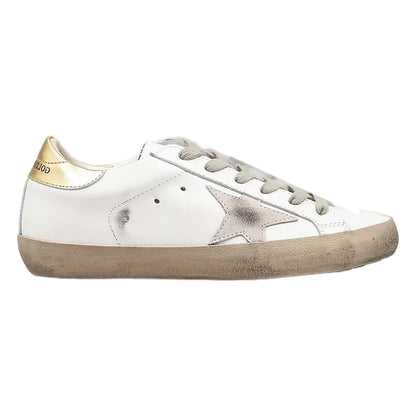 Tênis Golden Goose Super-Star White Gold Dourado
