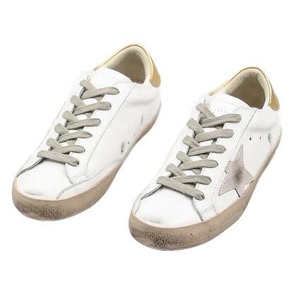 Tênis Golden Goose Super-Star White Gold Dourado