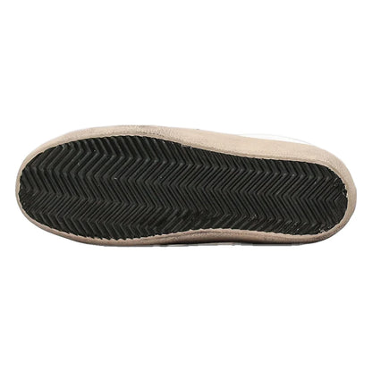 Tênis Golden Goose Super-Star Branco com Estrela de Camurça Verde