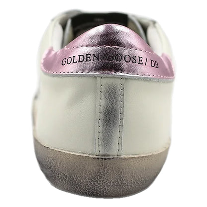 Tênis Golden Goose Super-Star White Pink Metalizado