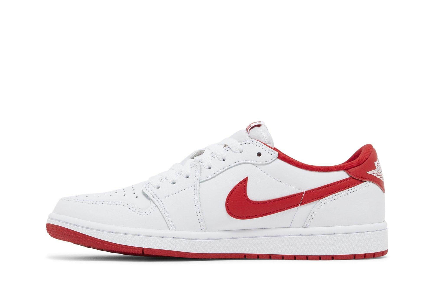 Tênis Nike Air Jordan 1 Retro Low OG University Red Branco