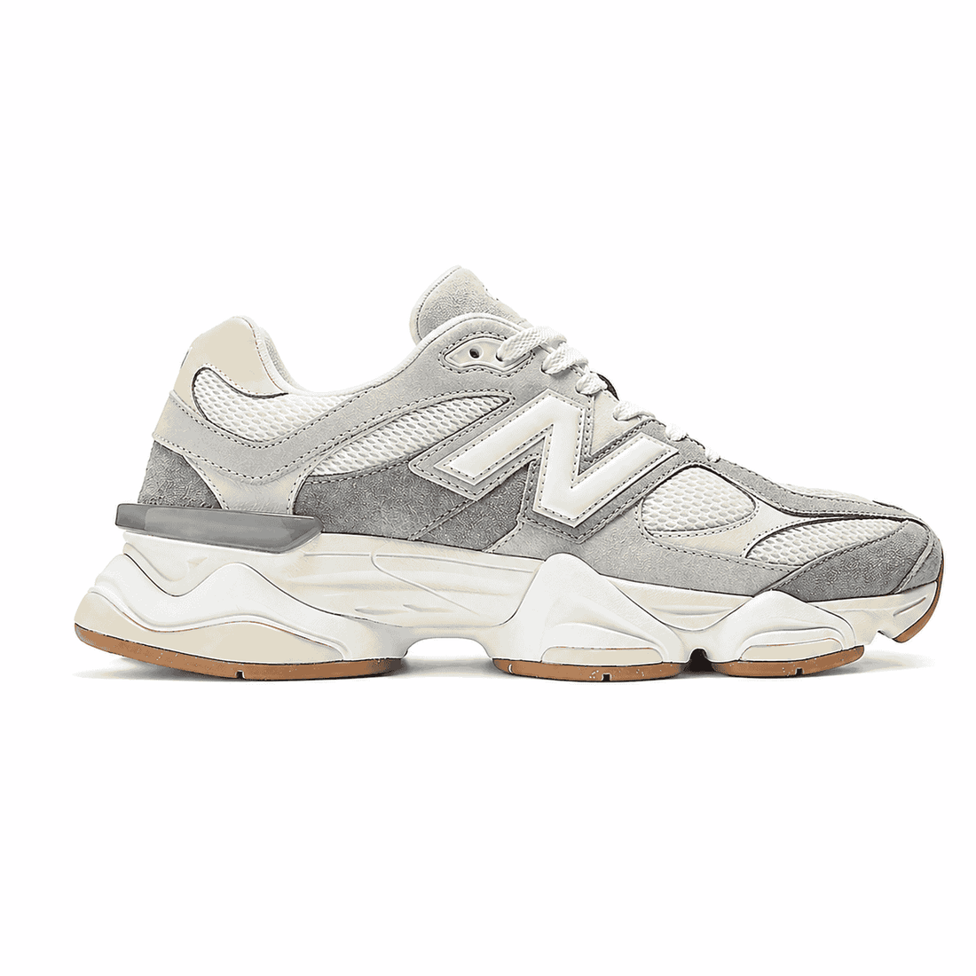 Tênis New Balance 9060 Mesh Slate Grey Calcium Cinza