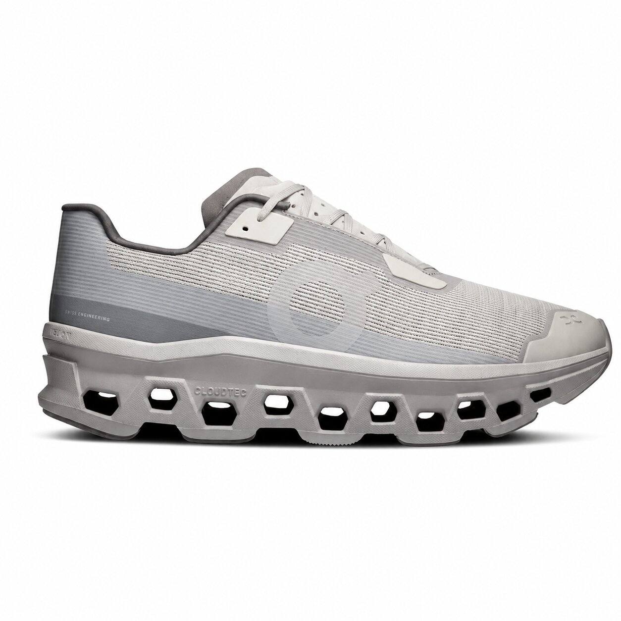 Tênis On Running Cloudmonster Void Alloy Cinza Claro Glacier