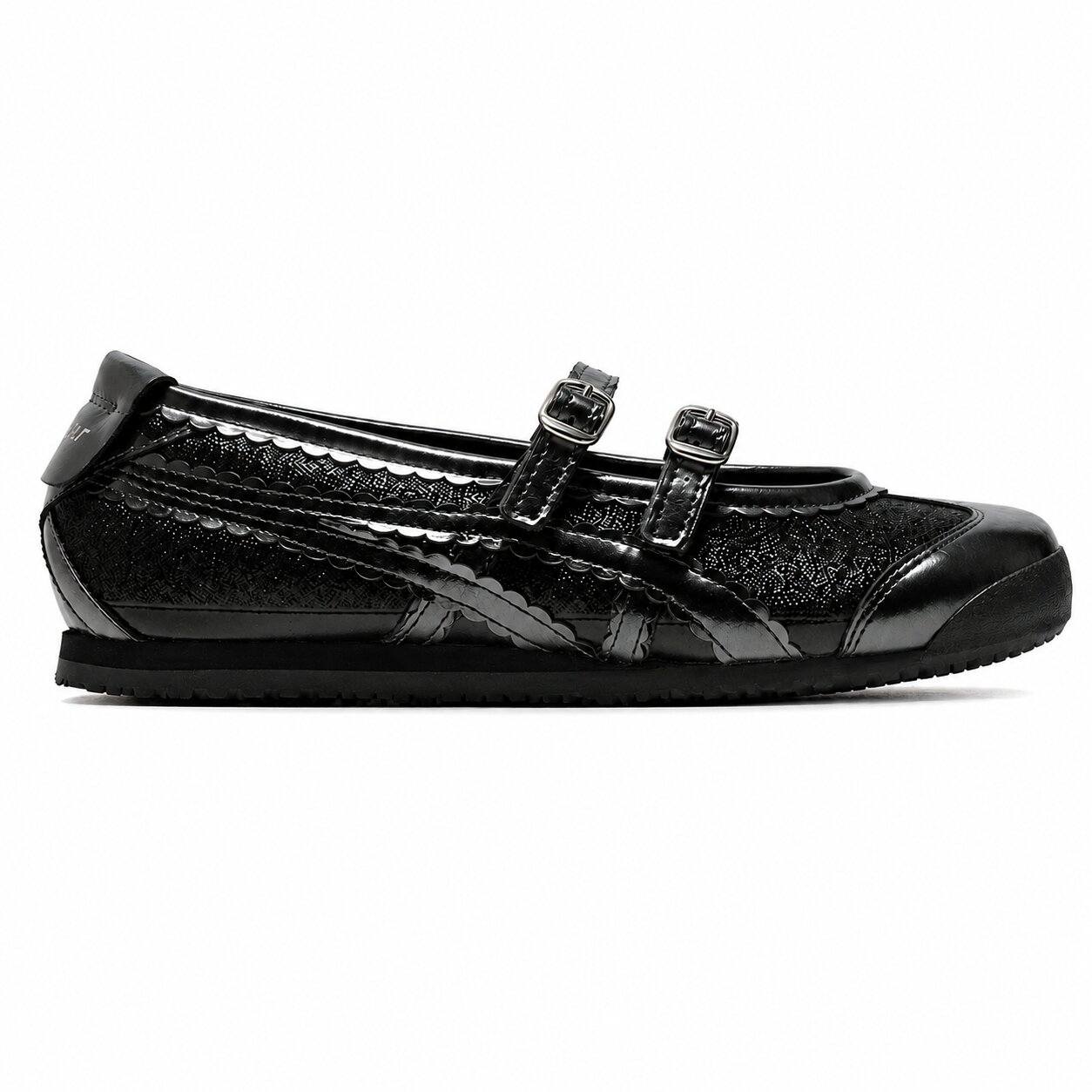 Tênis Onitsuka Tiger Mexico 66 TGRS Black/Gunmetal Glitter Pack Preto