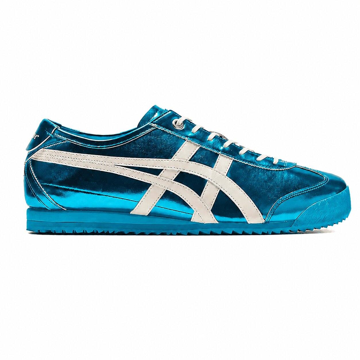 Tênis Onitsuka Tiger Mexico 66 SD Metallic Series Pale Mint Cream Azul