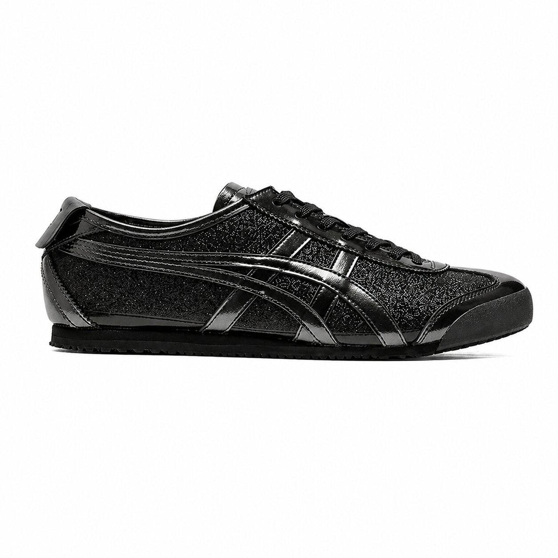 Tênis Onitsuka Tiger Mexico 66 Glitter Pack Black Gunmetal Preto