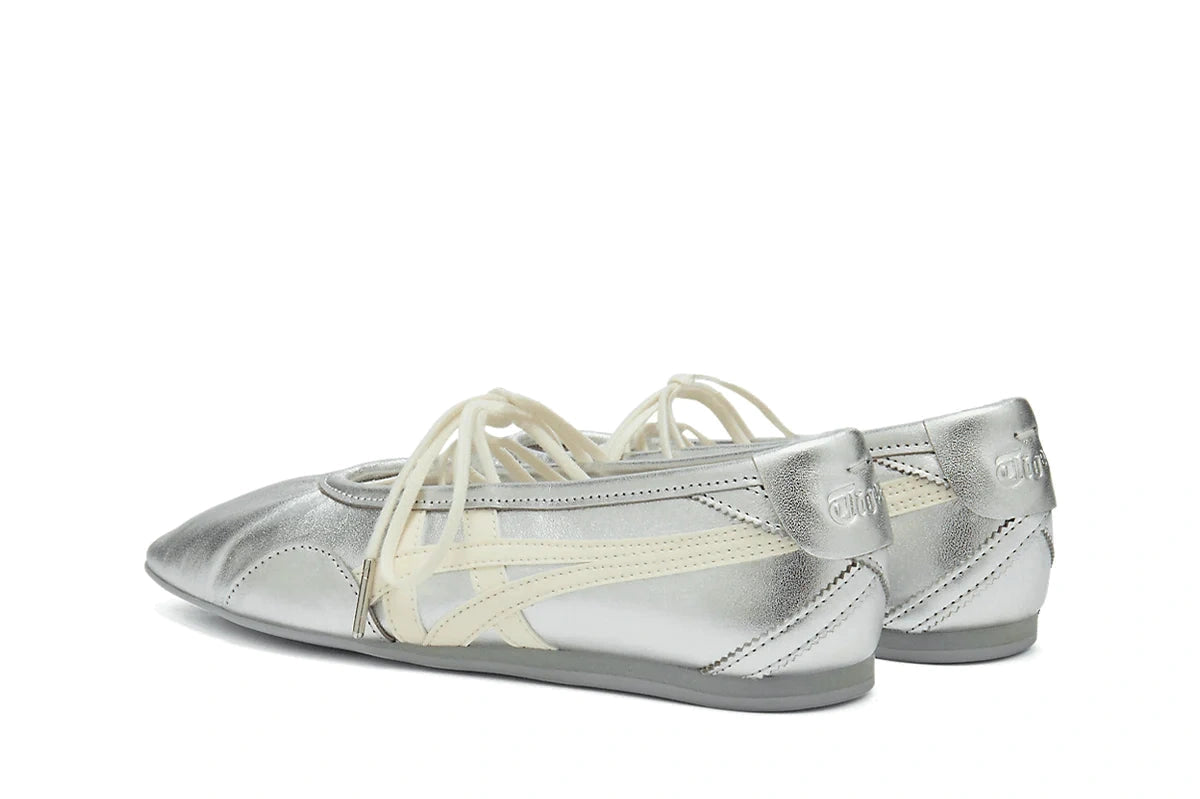 Sapatilha Onitsuka Tiger Gymnarina Silver Cream Prateado - foto 3