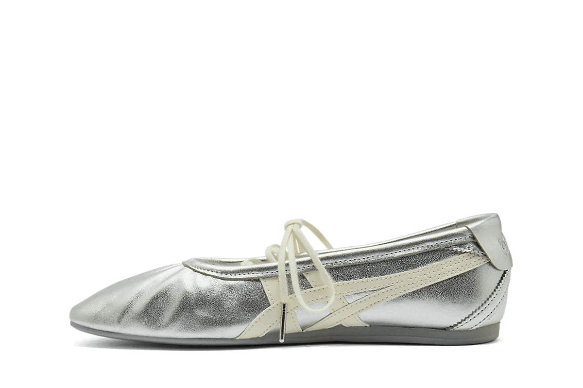 Sapatilha Onitsuka Tiger Gymnarina Silver Cream Prateado - foto 4