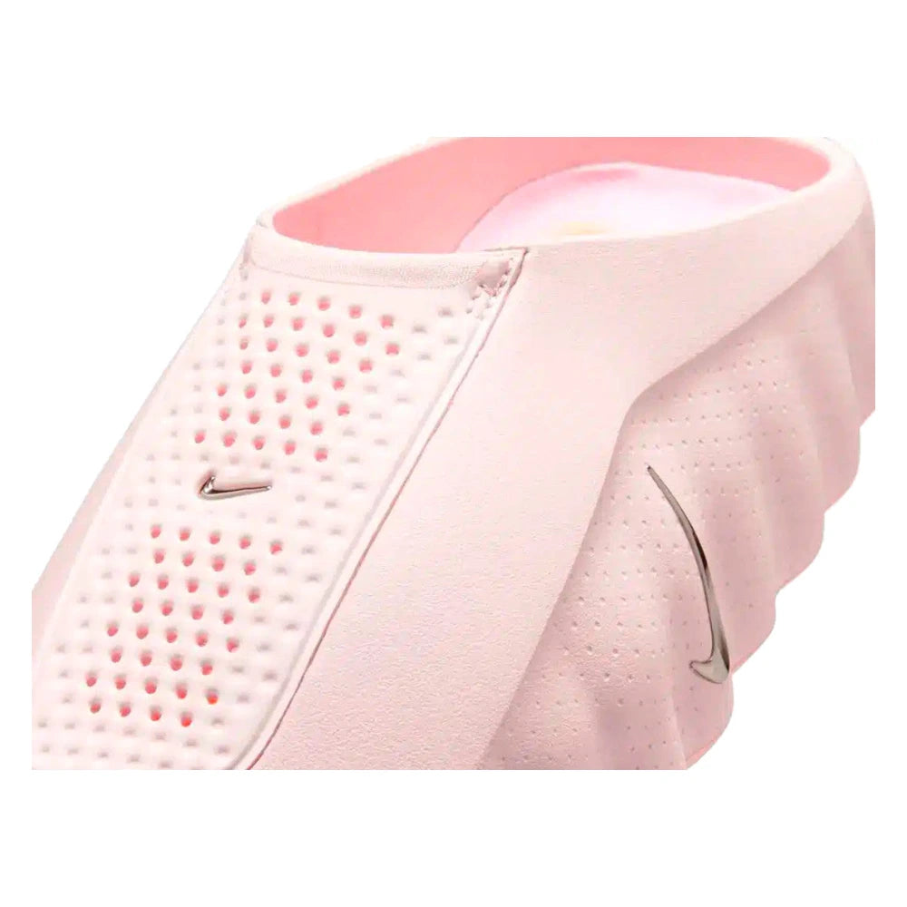 Chinelo Slide Nike Mind 001 Pearl Pink Rosa - detalhe do cabedal