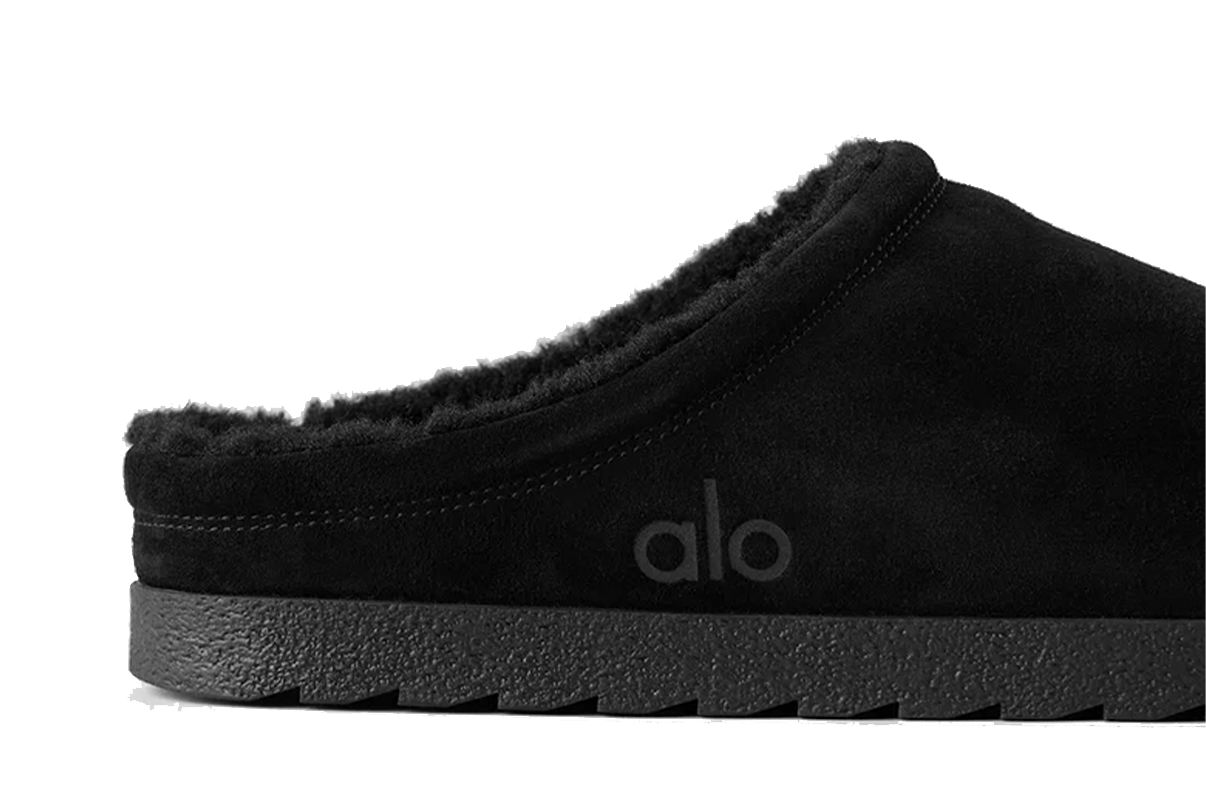 Slipper Alo Yoga Recovery Black Preto