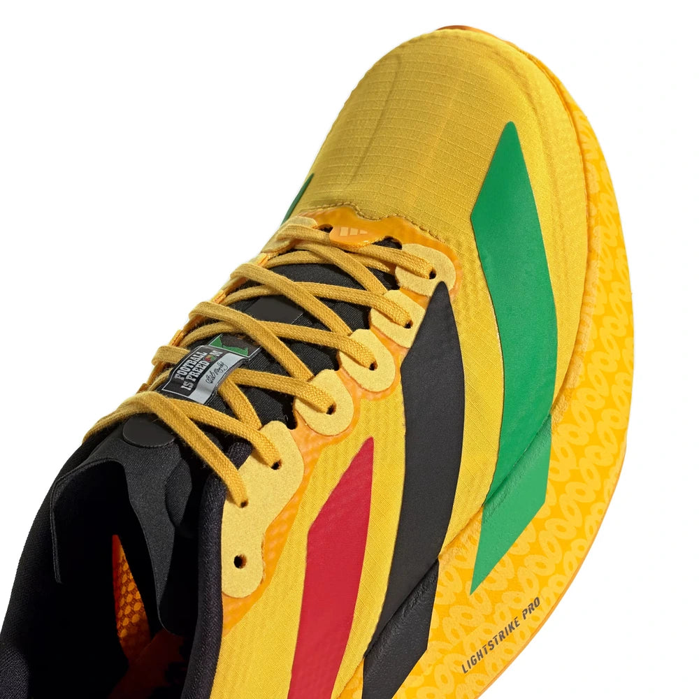 Tênis adidas Adizero EVO SL Jamaica 26 x Bob Marley Amarelo