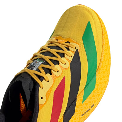 Tênis adidas Adizero EVO SL Jamaica 26 x Bob Marley Amarelo