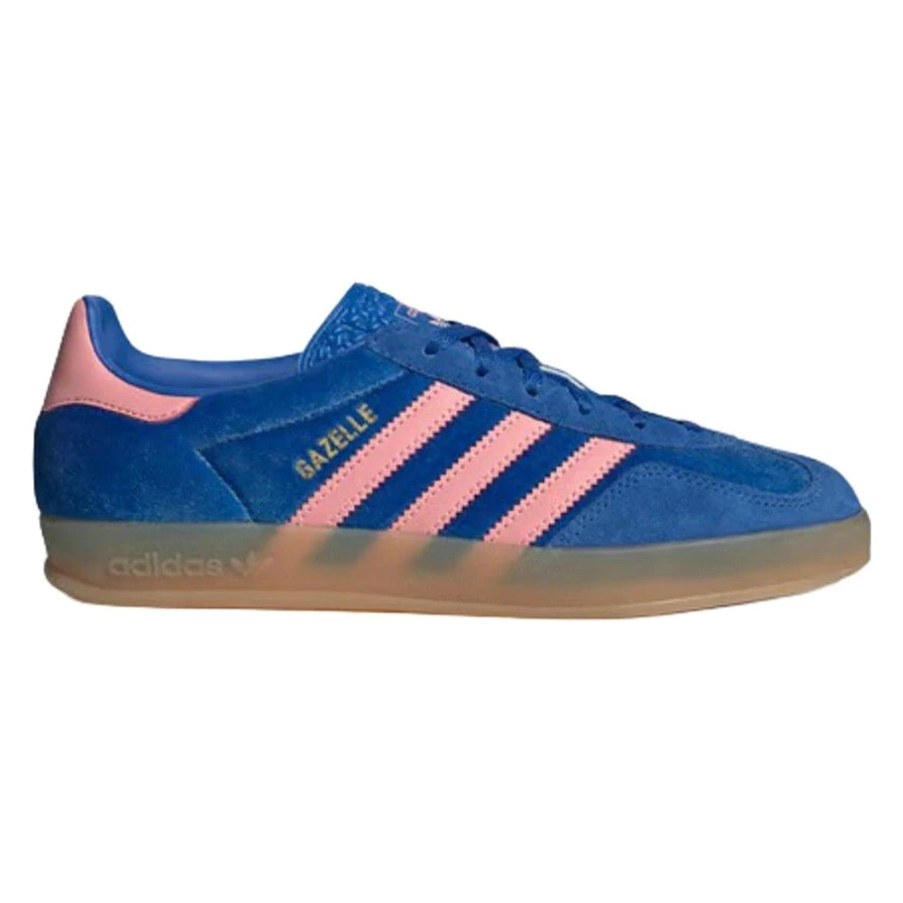 Tênis Adidas Gazelle Indoor Blue Semi Pink Velvet Azul