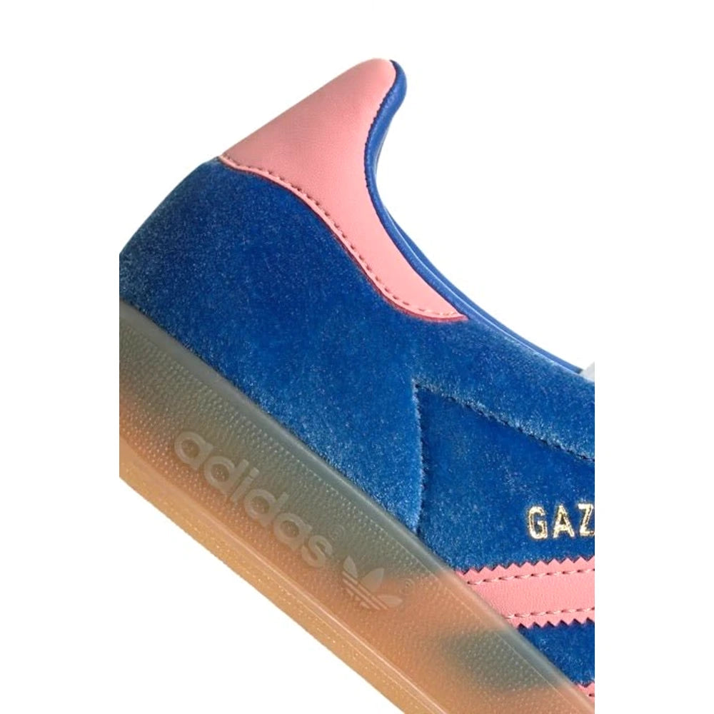 Tênis Adidas Gazelle Indoor Blue Semi Pink Velvet Azul - foto 5