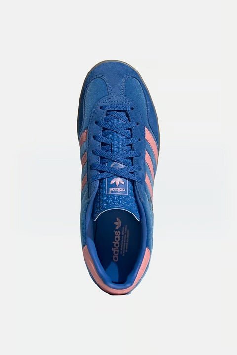 Tênis Adidas Gazelle Indoor Blue Semi Pink Velvet Azul