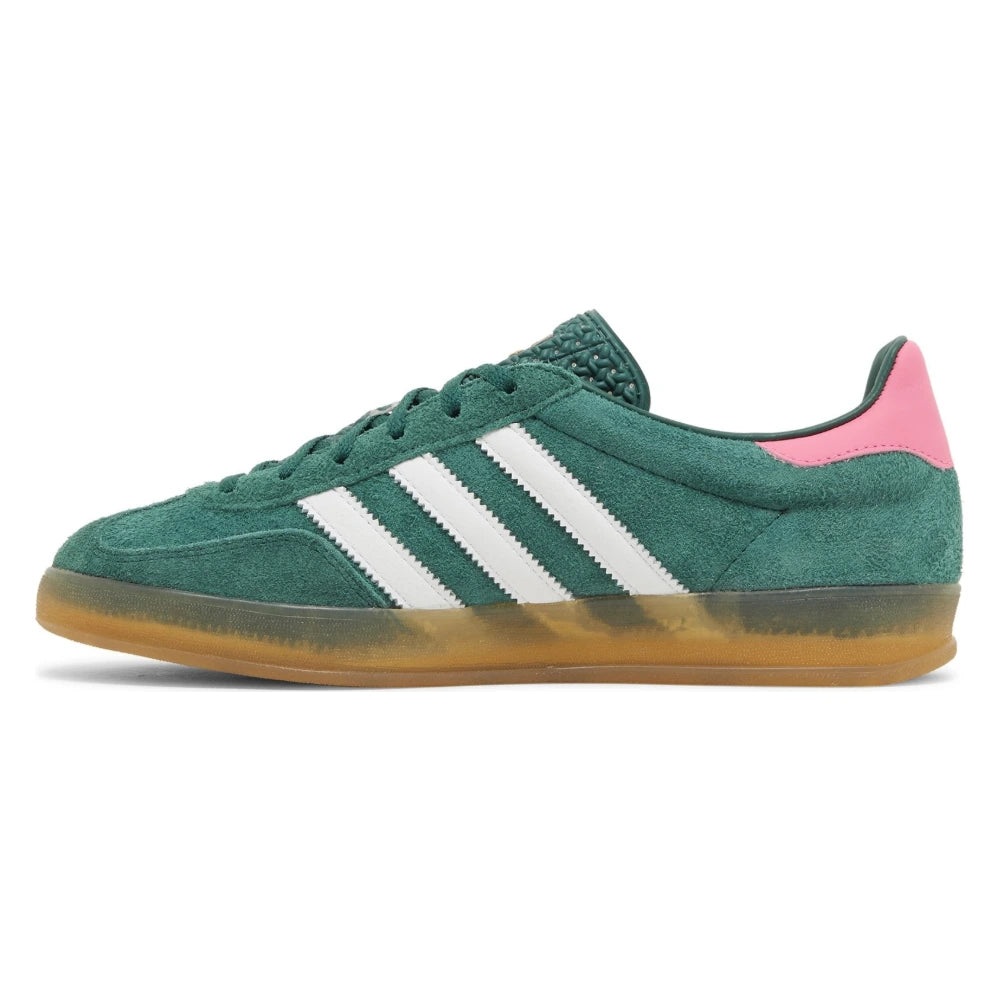 Tênis Adidas Gazelle Indoor Collegiate Green Lucid Pink Verde - detalhe