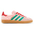 Tênis Adidas Gazelle Indoor Court Green Glow Pink Gum Rosa