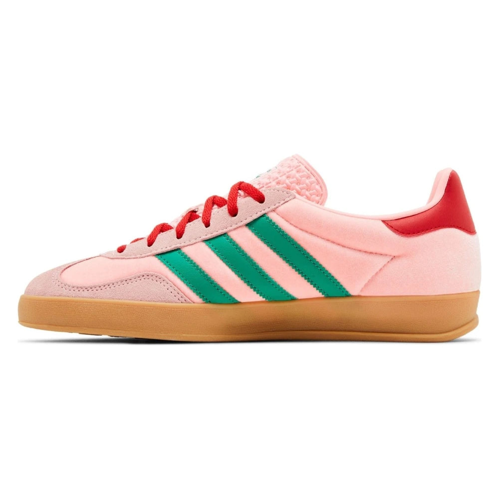 Tênis Adidas Gazelle Indoor Court Green Glow Pink Gum Rosa - foto 2