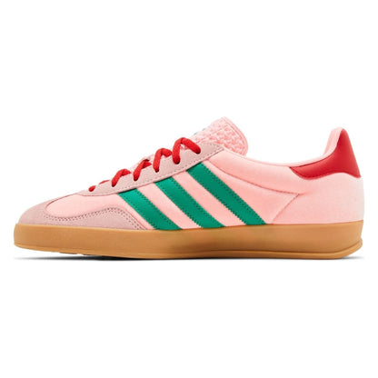 Tênis Adidas Gazelle Indoor Court Green Glow Pink Gum Rosa - foto 2