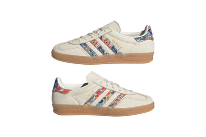 Tênis Adidas Gazelle Indoor Liberty London Floral Embroidery Stripes Multi-Color