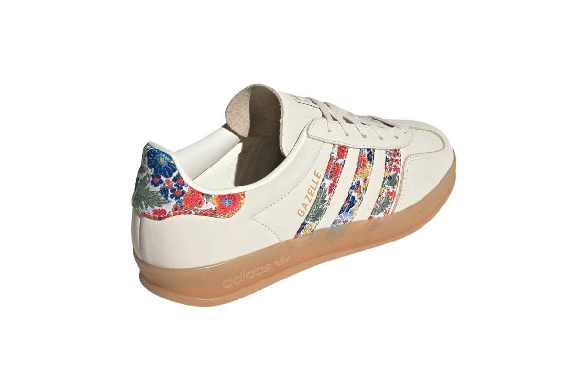 Tênis Adidas Gazelle Indoor Liberty London Floral Embroidery Stripes Multi-Color