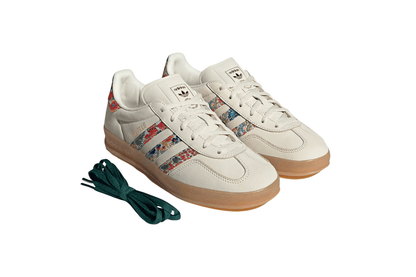 Tênis Adidas Gazelle Indoor Liberty London Floral Embroidery Stripes Multi-Color