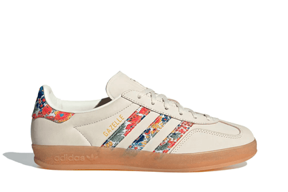 Tênis Adidas Gazelle Indoor Liberty London Floral Embroidery Stripes Multi-Color