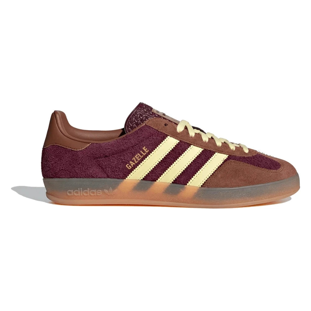 Tênis Adidas Gazelle Indoor Maroon Almost Yellow Marrom