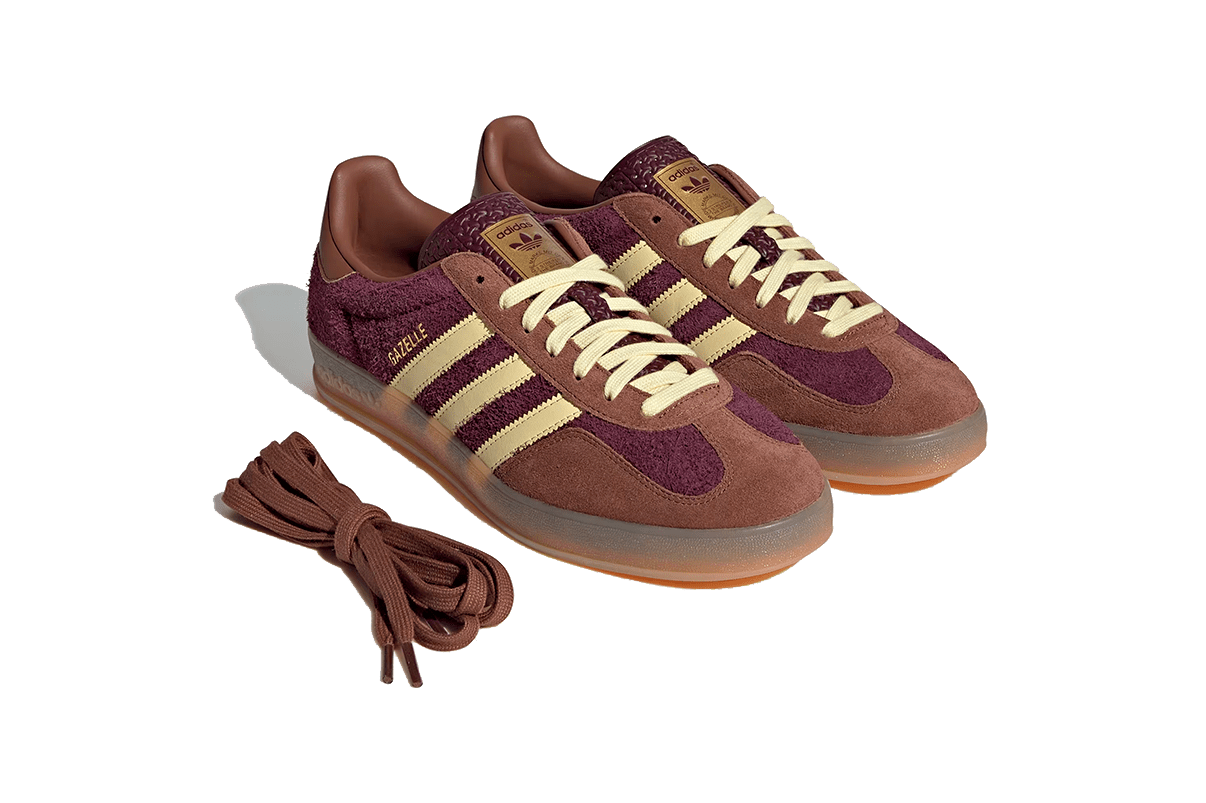Tênis Adidas Gazelle Indoor Maroon Almost Yellow Marrom
