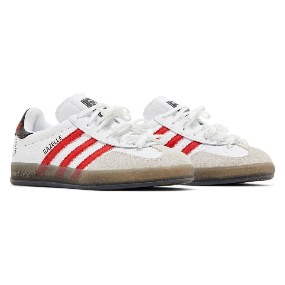 Tênis Adidas Gazelle Indoor x Hello Kitty Cloud White Red Branco - foto 5