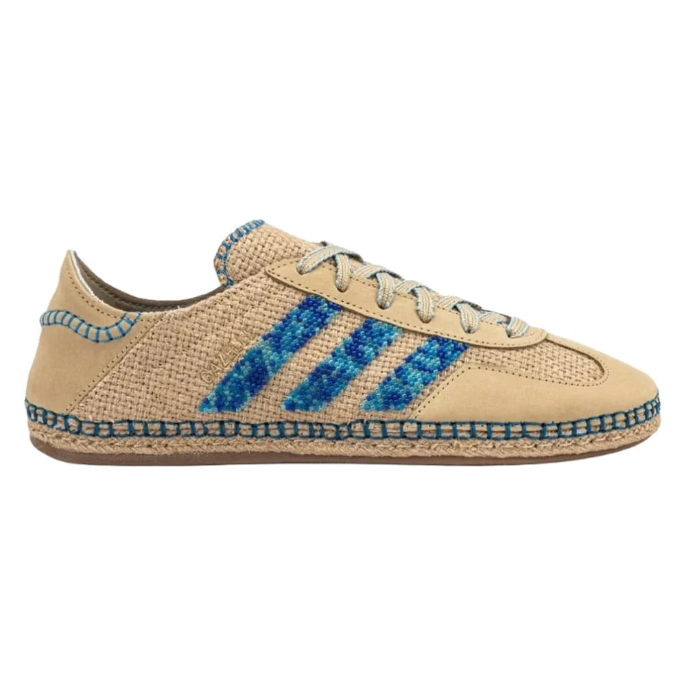 Tênis Adidas Gazelle x CLOT Linen Khaki Light Blue Marrom