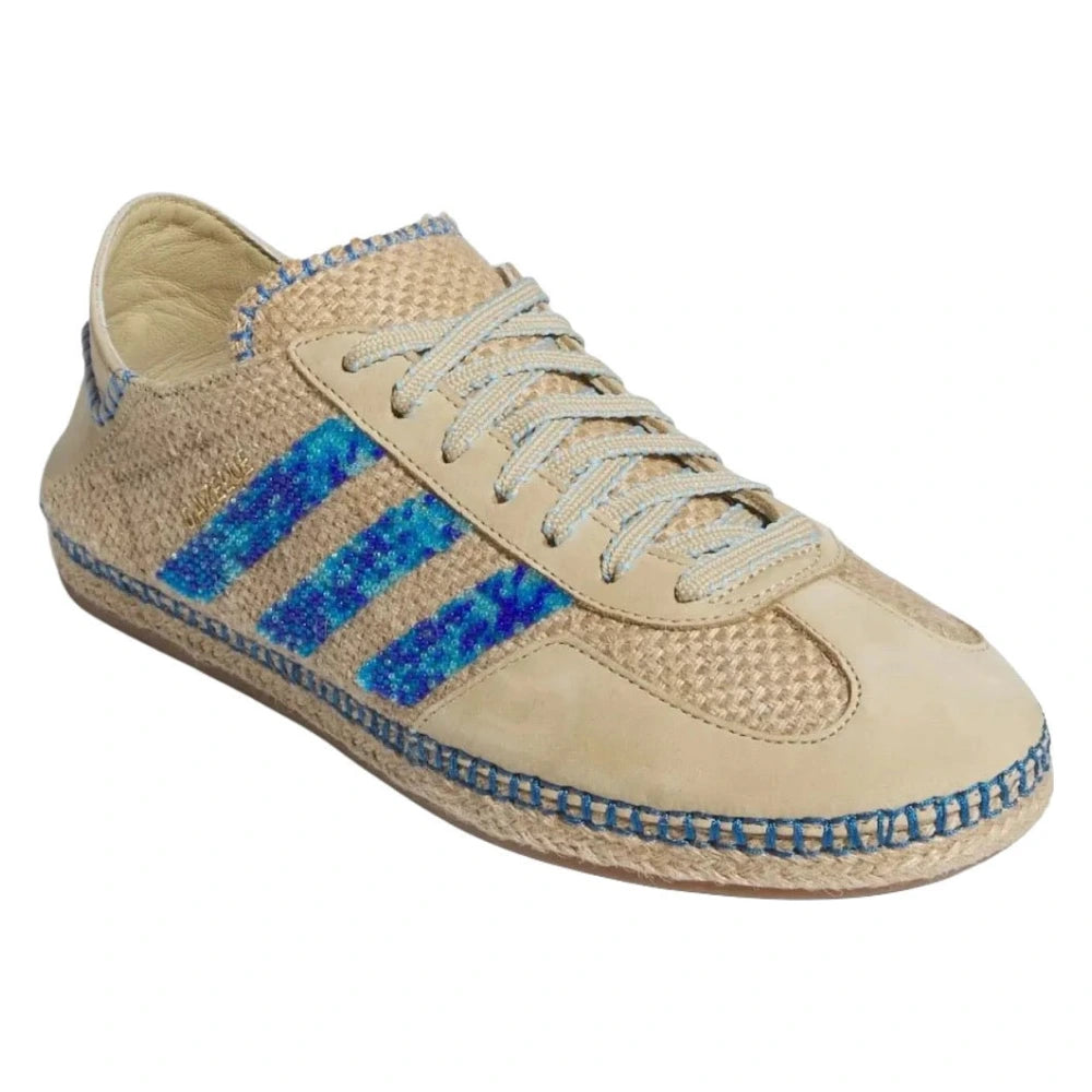 Tênis Adidas Gazelle x CLOT Linen Khaki Light Blue Marrom - foto 2